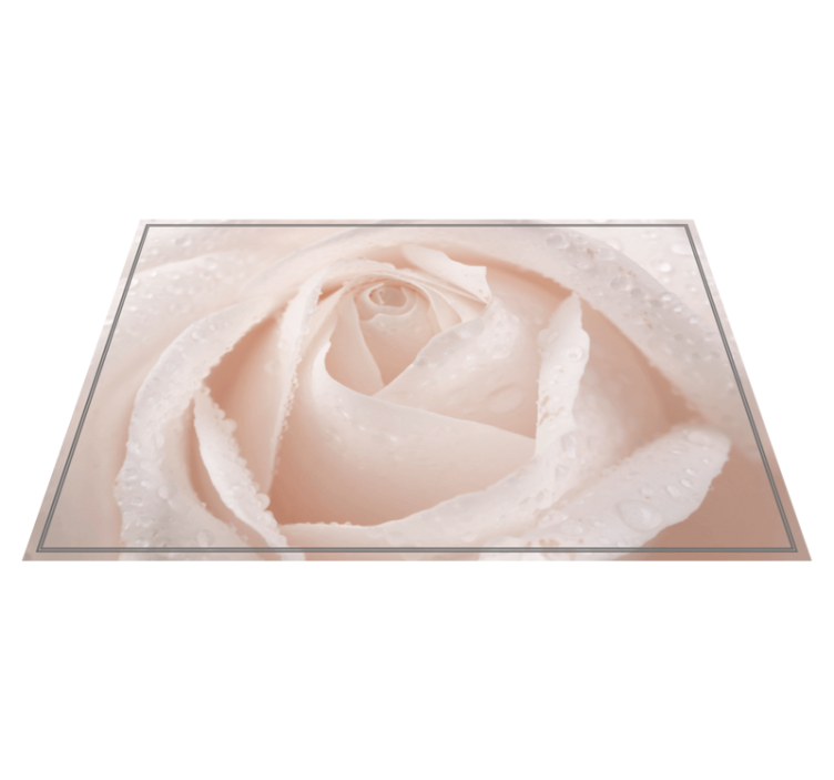 Krásne prestierania z bielej ruže - Tenstickers