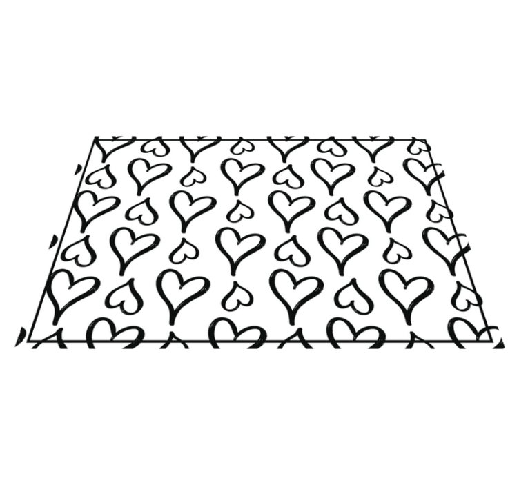 Detské prestieranie s hravým srdiečkovým vzorom - Tenstickers