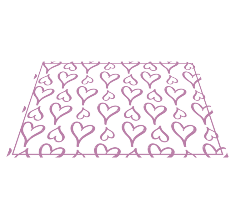 Originálne prestieranie s očarujúcim srdcovým vzorom - Tenstickers