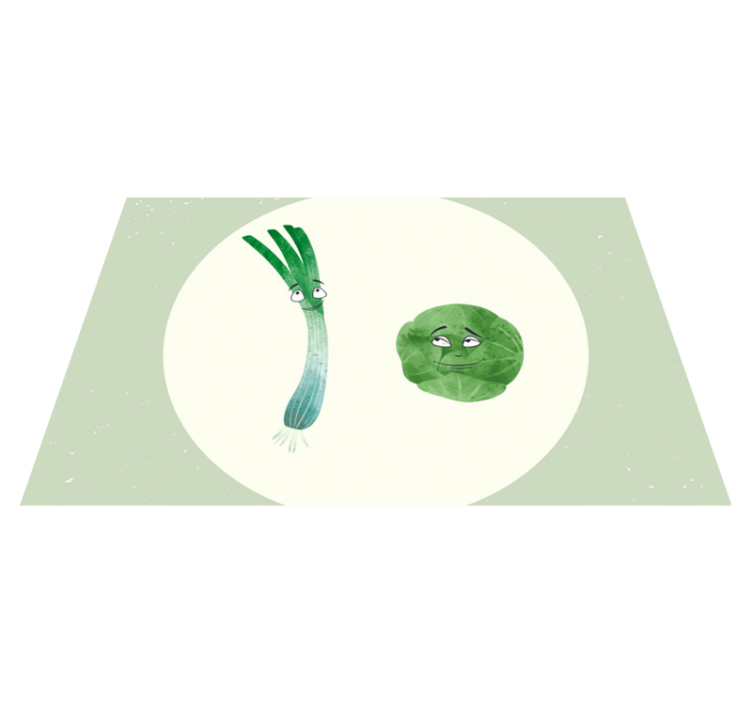 Pór a ružičkový kel ilustračné prestieranie - Tenstickers