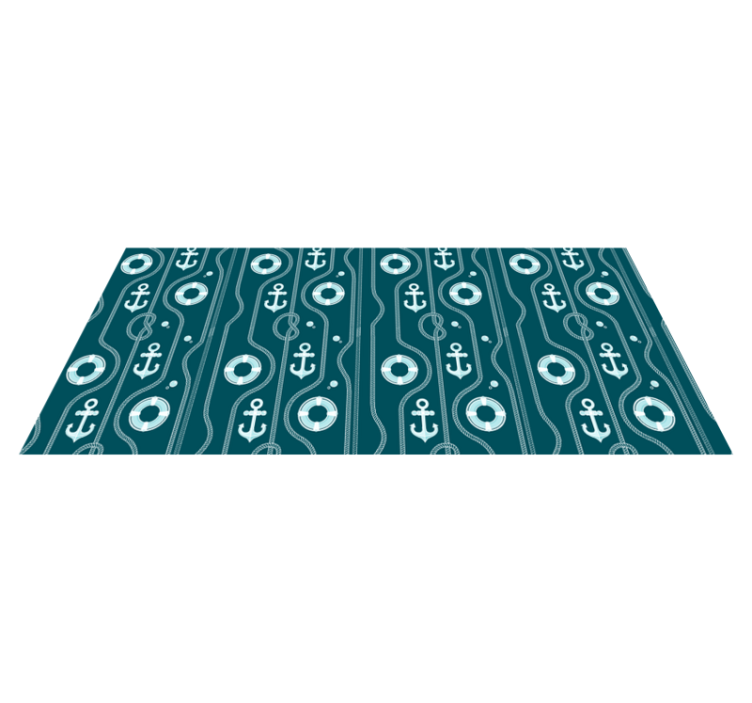 Originálne prestieranie s námorným kotvovým motívom - Tenstickers