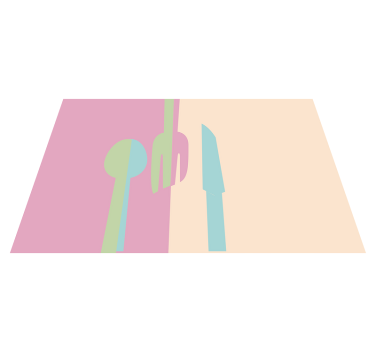 Originálne prestieranie so štýlovými prvkami príbora - Tenstickers