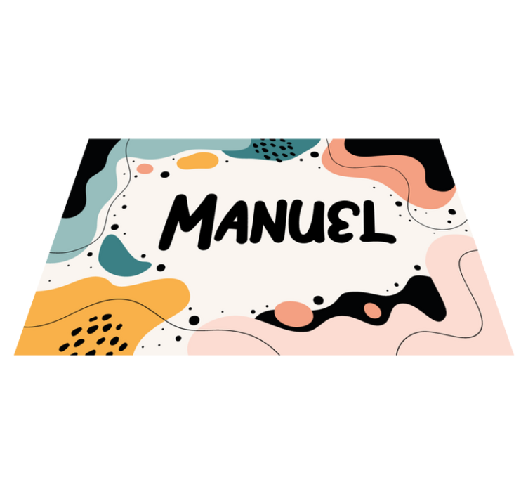 Detské prestieranie Živé abstraktné tvary - Tenstickers