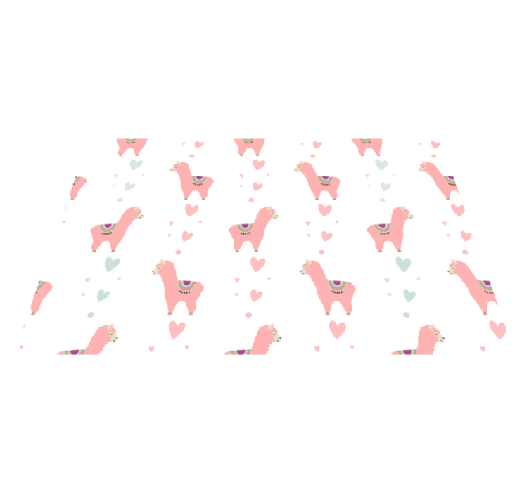 Detské prestieranie s roztomilým vzorom lamy - Tenstickers