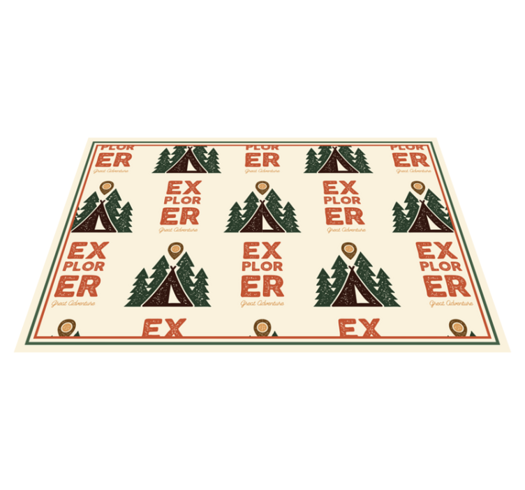 Originálne prestieranie dobrodružný vzor objaviteľa - Tenstickers