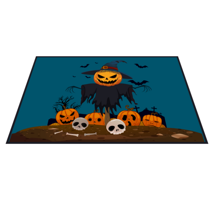 Halloweenske prestieranie horor s tekvicovým strašiakom - Tenstickers
