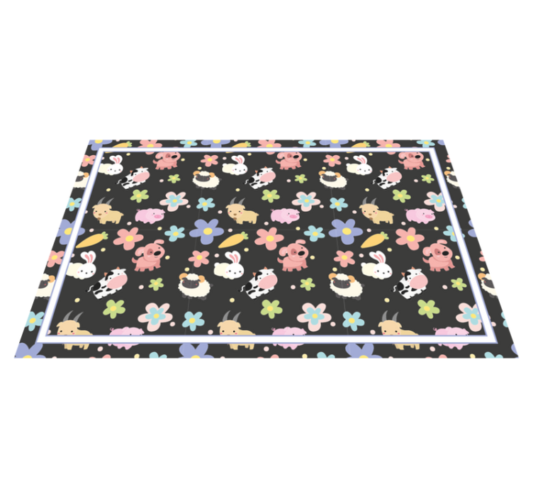 Detské prestieranie s očarujúcimi ilustráciami zvierat - Tenstickers