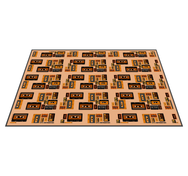 Originálne prestieranie v retro kazetovom vzore - Tenstickers