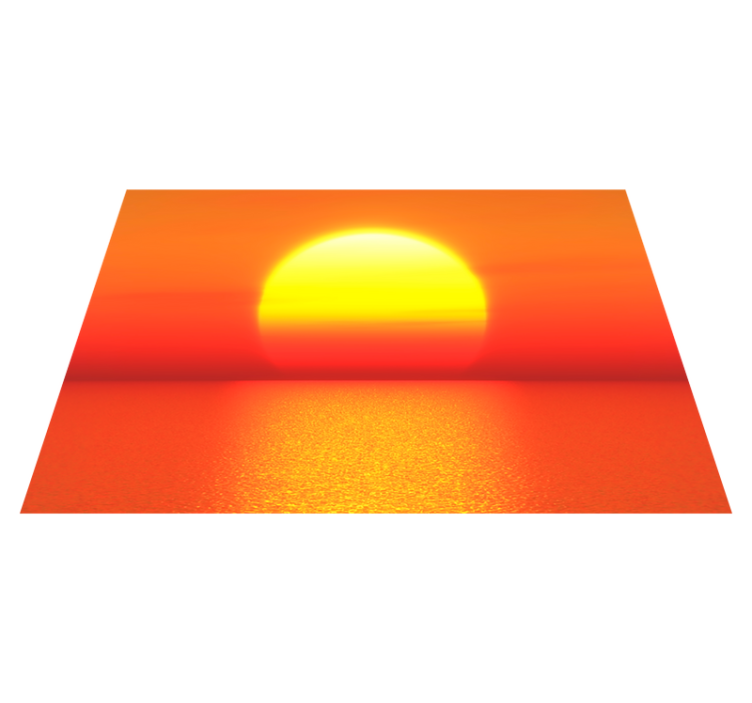 Moderné prestieranie na stôl západ slnka na obzore - Tenstickers