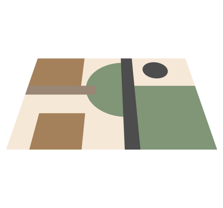 Moderné prestieranie na stôl geometrické abstraktné tvary - Tenstickers