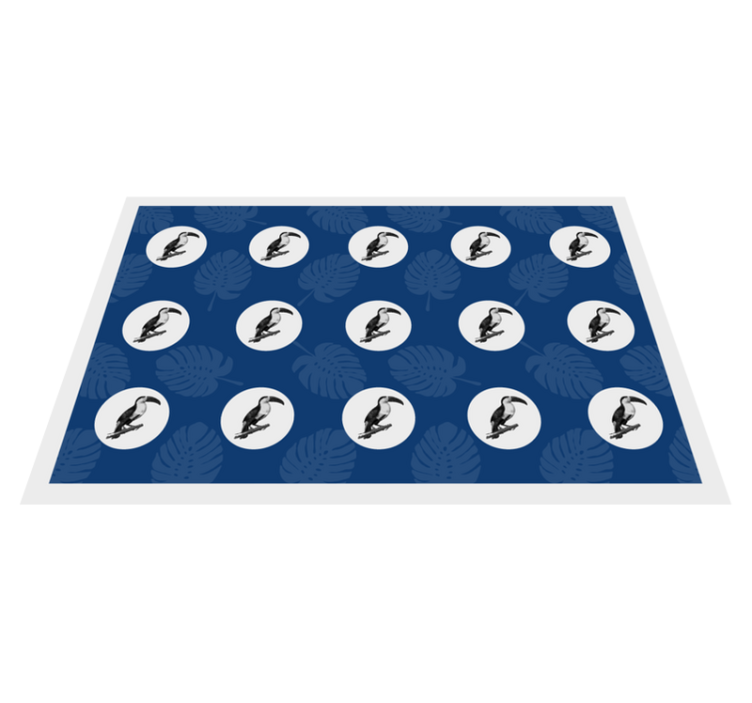 Originálne prestieranie s tropickým vtáčím vzorom - Tenstickers