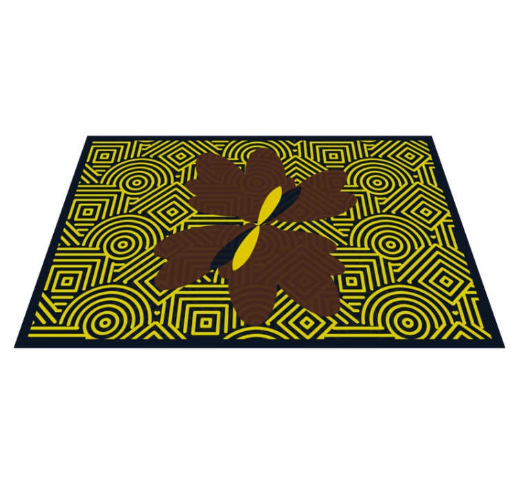 Vzorované prestieranie abstraktný geometrický kvet - Tenstickers