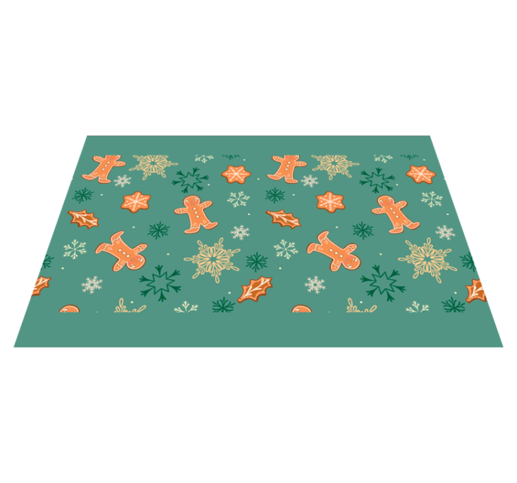 Vianočné prestieranie s motívom perníkových sušienok - Tenstickers