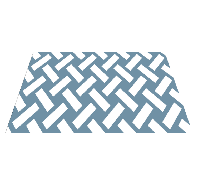 Vinylové prestieranie s geometrickým modrým štvorcovým vzorom - Tenstickers