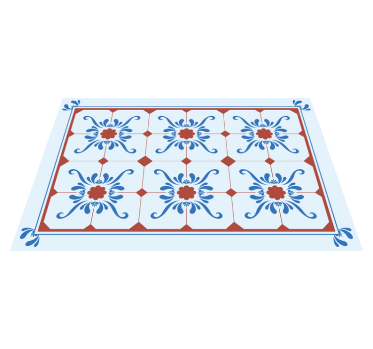 Vzorované prestieranie s vintage kvetinovým vzorom - Tenstickers