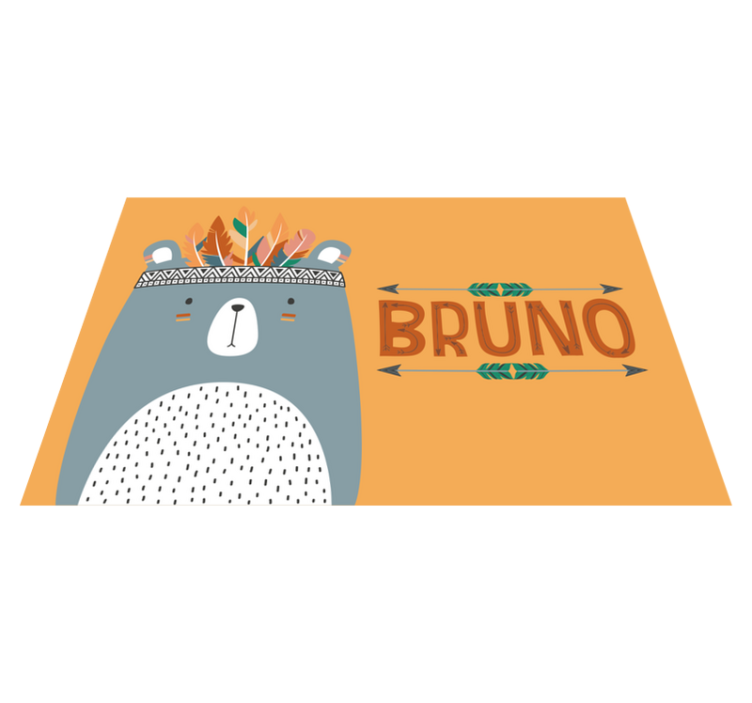 Detské prestieranie s roztomilou ilustráciou medveďa - Tenstickers