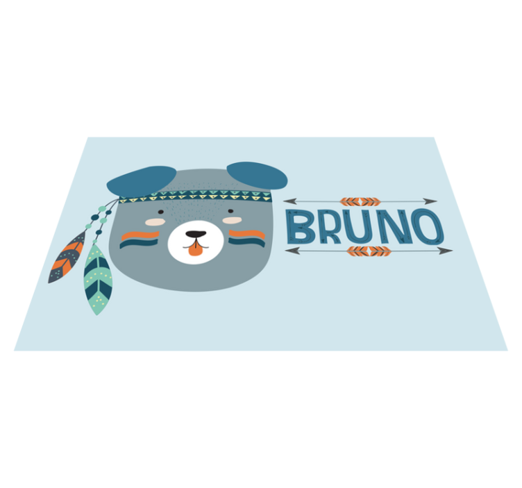 Detské prestieranie s roztomilou medvedíkovou hlavou - Tenstickers