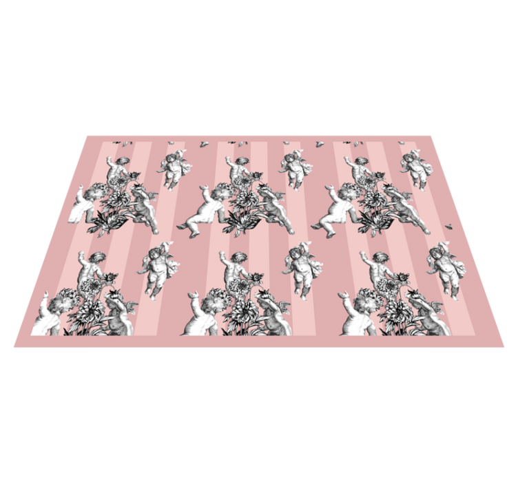 Originálne prestieranie s anjelskými cherubínmi a kvetmi - Tenstickers