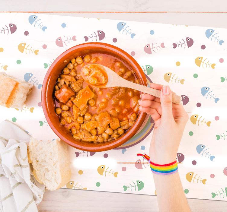 Detské prestieranie Živé rybičky koncept - Tenstickers