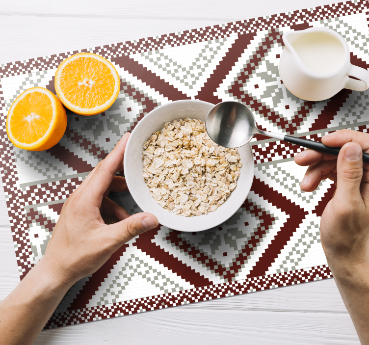 Vzorované prestieranie s geometrickým textúrovaním - Tenstickers