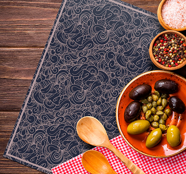 Abstraktné paisley tlačí prestieranie paisley - Tenstickers