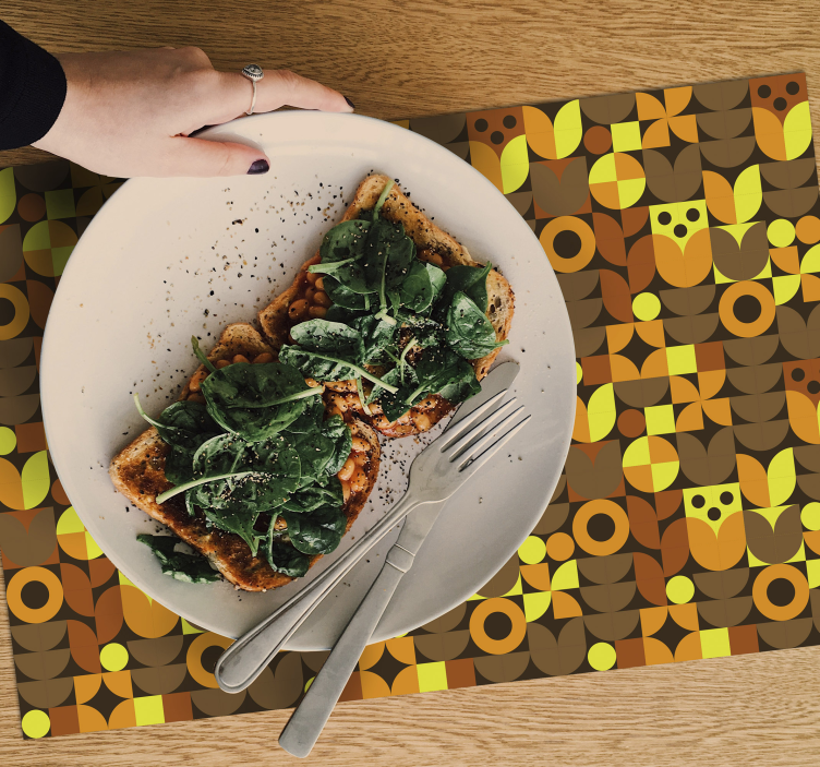 Abstraktné vinylové prestierania zo 70. Rokov - Tenstickers