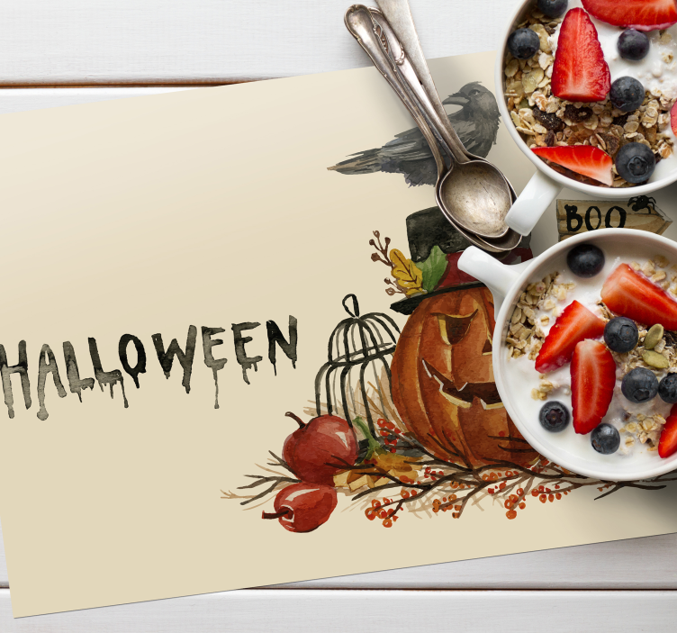 Akvarel halloween obdĺžnikové prestieranie - Tenstickers