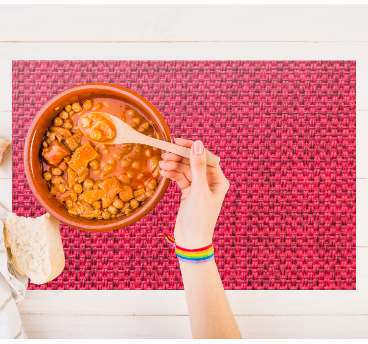 červená látka textúra elegantné prestieranie - Tenstickers