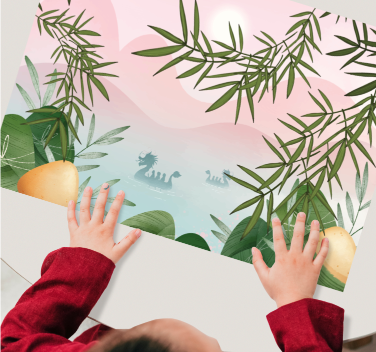 čínske vinylové stolové prestieranie - Tenstickers