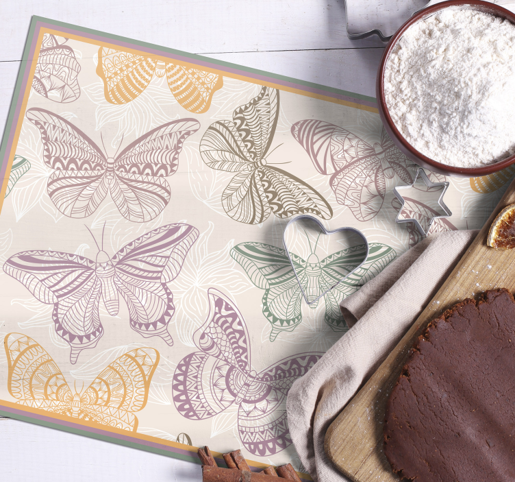 Farebné motýle prestieranie - Tenstickers