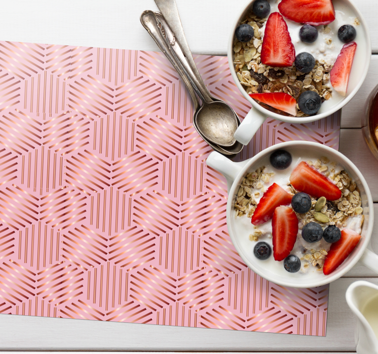 Kovové šesťuholníky moderné prestierania - Tenstickers