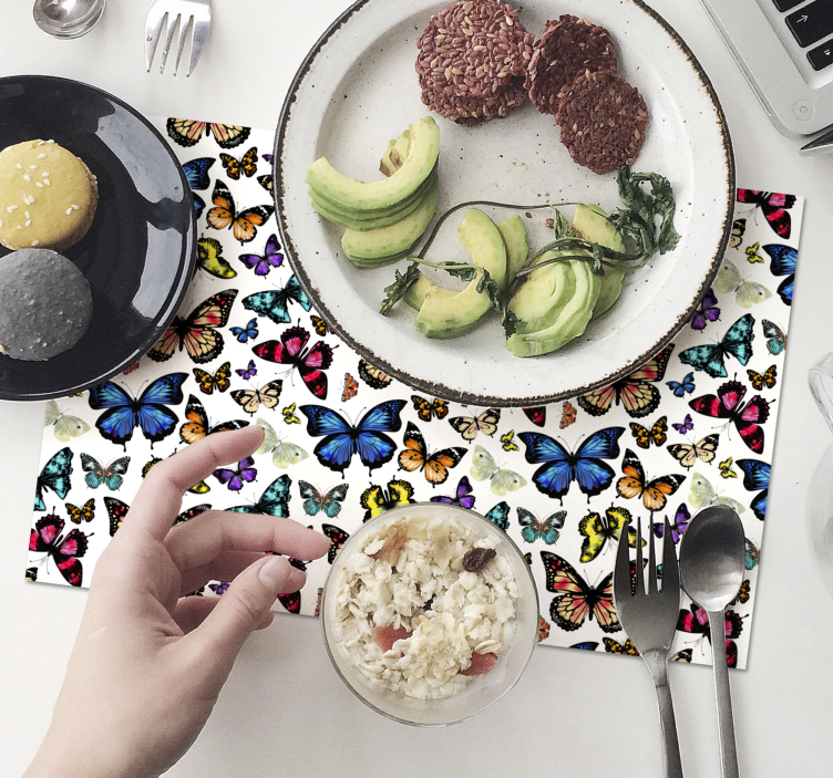 Krásne a farebné motýle prestierania - Tenstickers