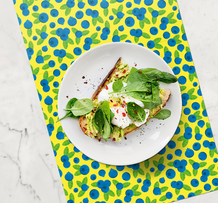 Letné čučoriedky originálne prestieranie - Tenstickers