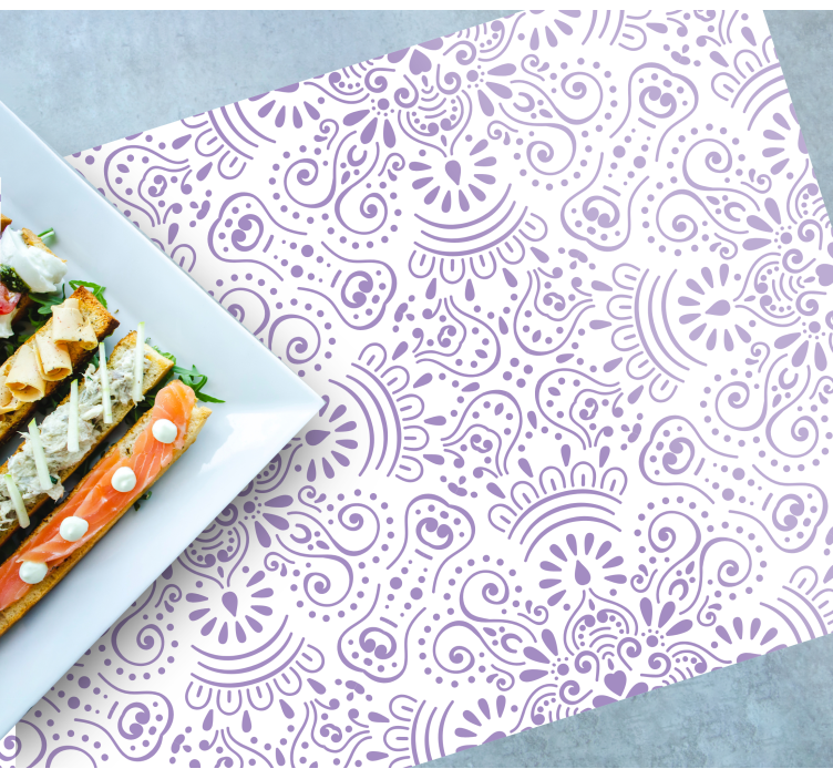 Levanduľa mandala vzor elegantné prestieranie - Tenstickers