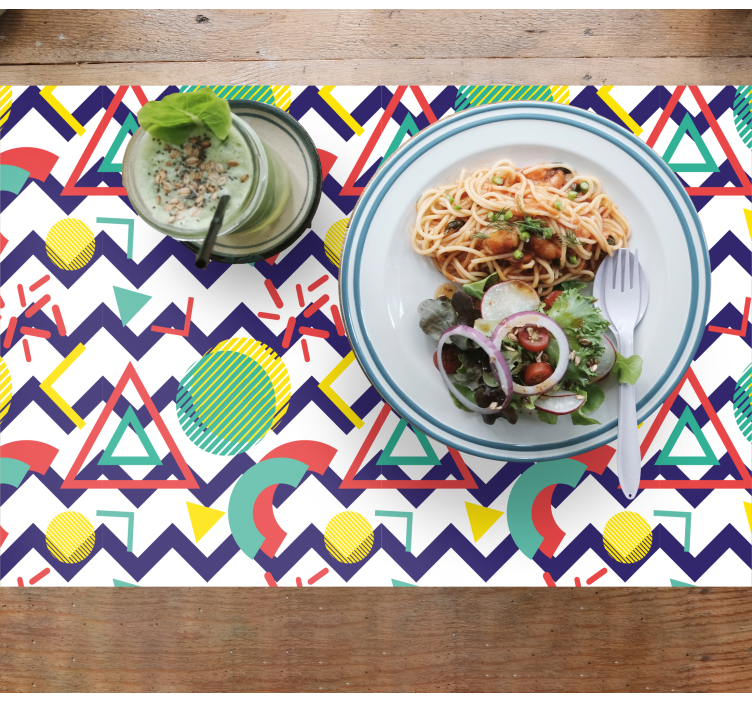 Moderné prestieranie na stôl návrh geometrického vzoru - Tenstickers