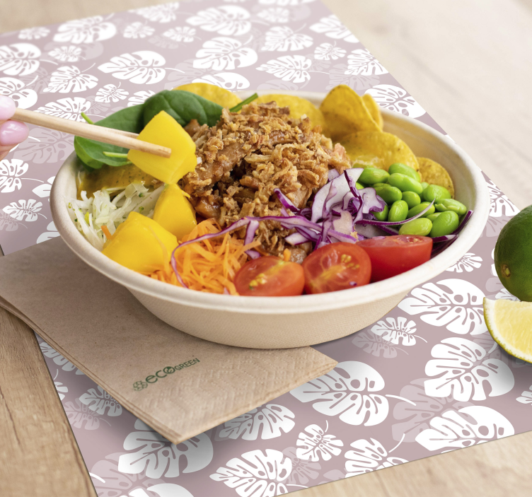 Monstera rastlín kvetinové prestieranie - Tenstickers