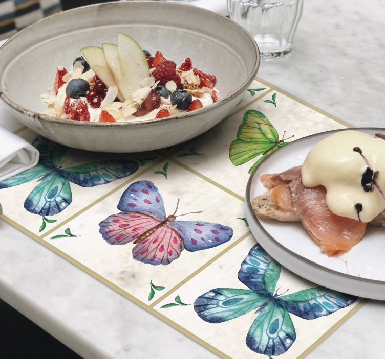 Motýle dlaždice motýľ prestieranie - Tenstickers