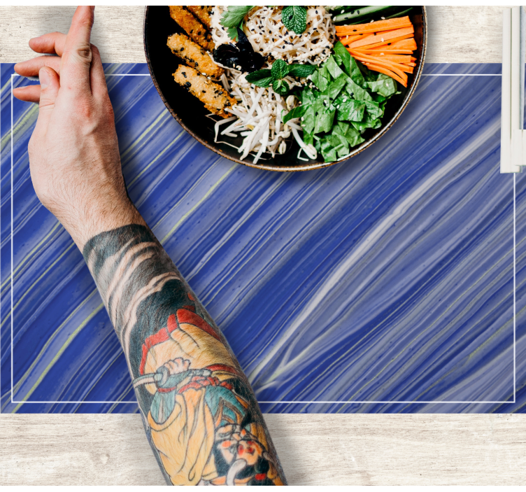 Námornícke mramorové elegantné prestieranie - Tenstickers