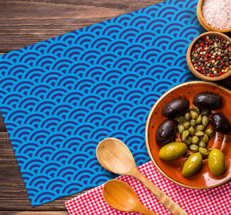 Modrá japonská vlna originálne prestierania - Tenstickers