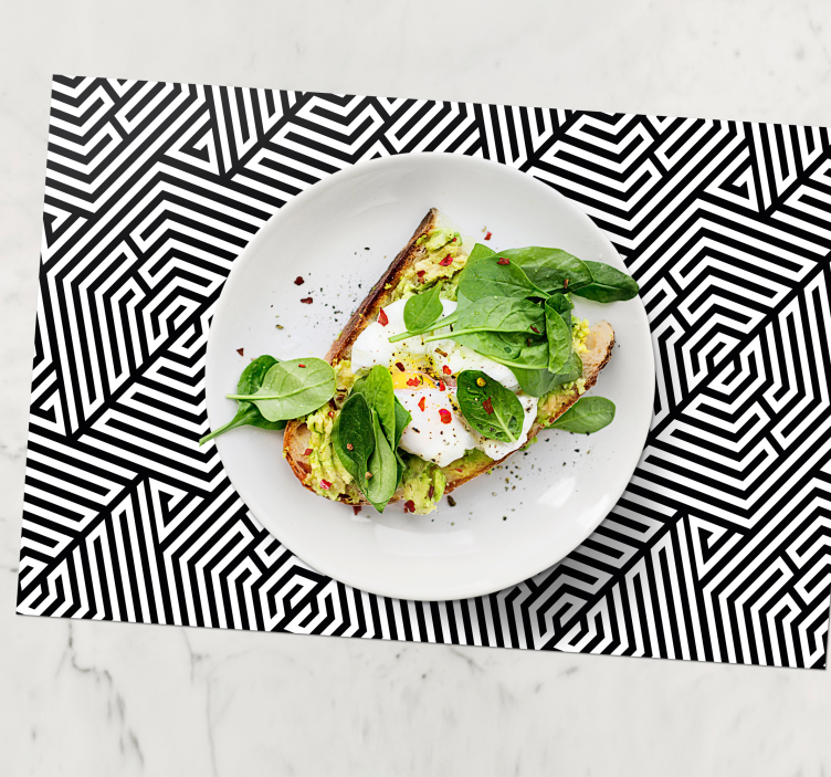 Pre reštauračné čiernobiele prestierania - Tenstickers