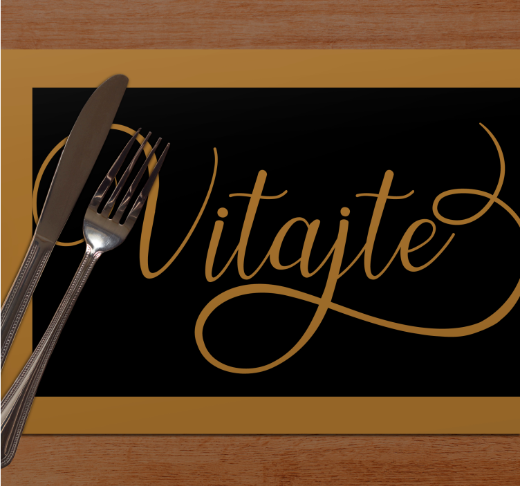 Vinylové prestieranie vitajte - Tenstickers