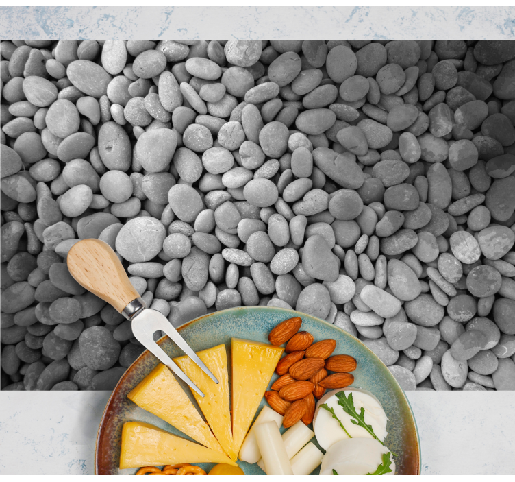 šedé kamene elegantné prestieranie - Tenstickers