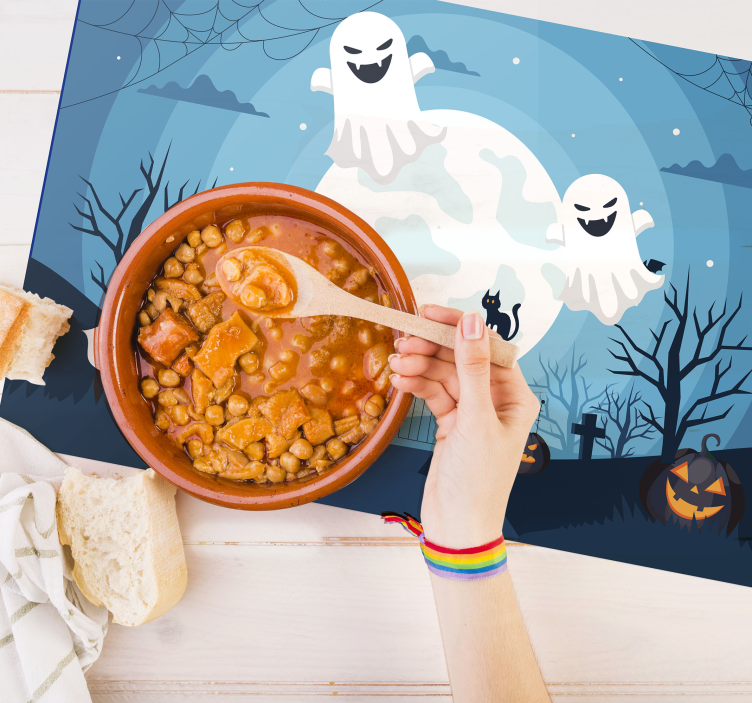 Strašidelné strašidlá halloween prestieranie - Tenstickers