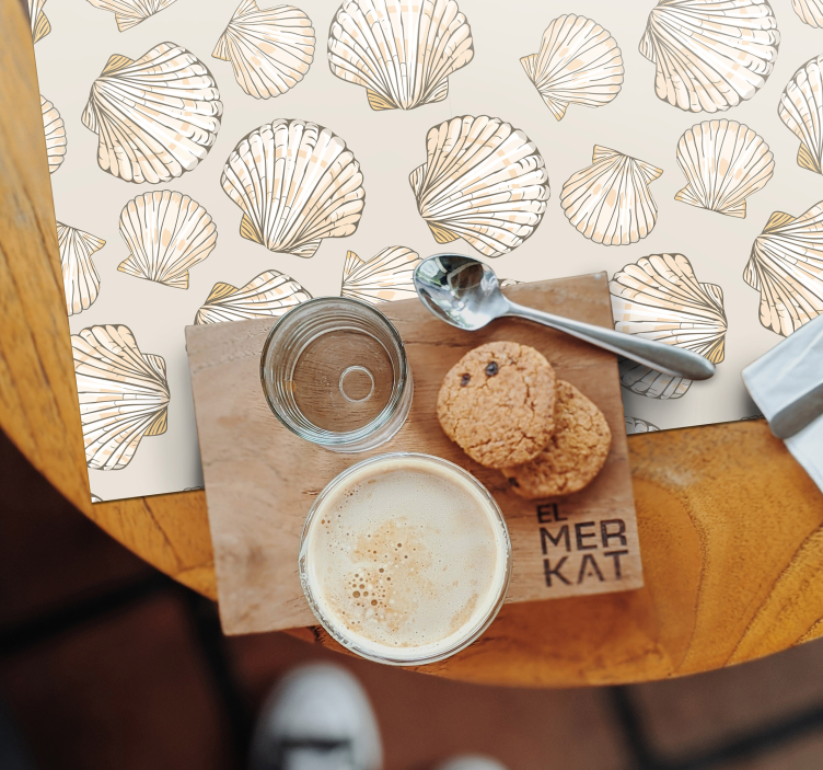 Veľké a malé mušle prestieranie - Tenstickers