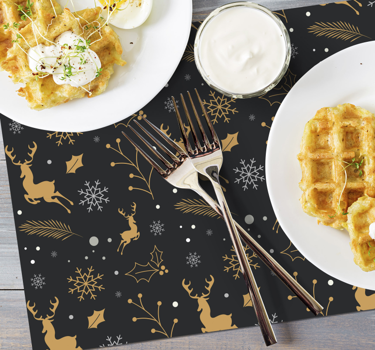 Veselé vianoce zloženie vianočné prestieranie - Tenstickers