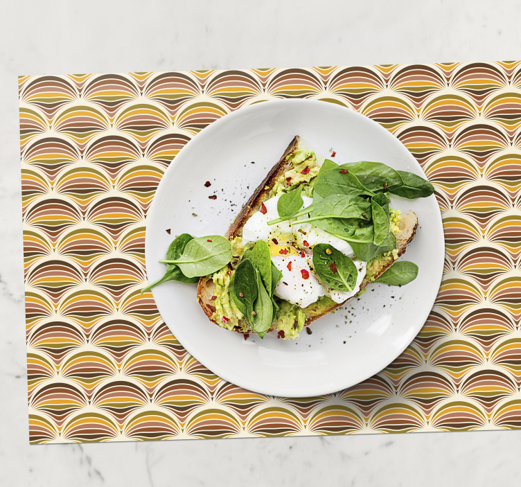 Podložky so vzorom zo 70. Rokov - Tenstickers