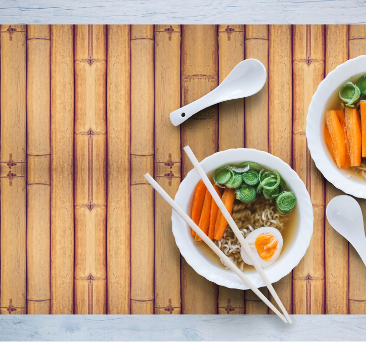 Vzorované prestieranie efekt textúry bambusového dreva - Tenstickers