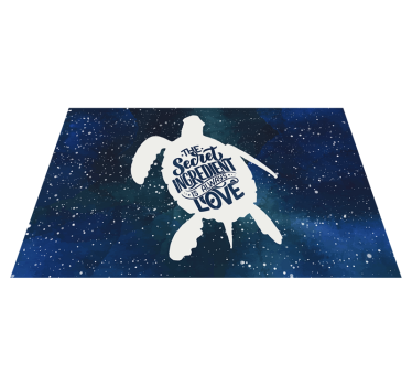 Korytnačka s galaxiou vzor korytnačina vinyl prestieranie - Tenstickers