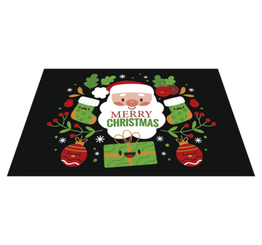 Vianočné prestieranie s veselým santa motívom - Tenstickers