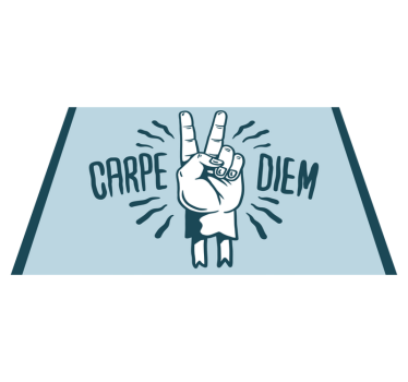 Cool retro motivačné carpe diem ponuky vinylové prestierania - Tenstickers